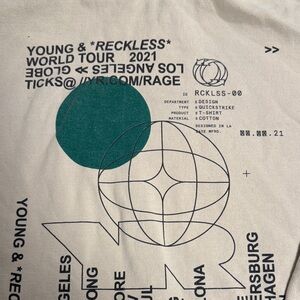 Young & Reckless Unisex Large World Tour Hoodie 2021